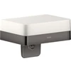 Image de hansgrohe Axor Distributeur de lotion universel avec étagère, verre, chrome noir poli