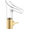 Image de hansgrohe Axor Starck V 140 m Mitigeur lavabo verre, garniture dév. non fournie, or brossé optique