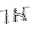 Image de hansgrohe Axor Montreux Mitigeur lavabo 3 trous 143 mm, levier, tirette, chrome
