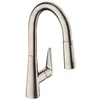 Image de hansgrohe Talis M51 Mitigeur de cuisine 160, avec douchette extractible 2 jets, aspect acier inox, 72815800