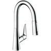 Image de hansgrohe Mitigeur monocommande évier 160 Talis M51 avec douchette extractible, 2 jets, aspect acier inoxydable