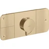 Image de hansgrohe Axor One Set de montage complet mitigeur thermostatique encastré, 3 voies, bronze brossé