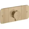 Image de hansgrohe Axor One Set de montage prêt à l'emploi UP-Thermostat, 2 sorties, bronze brossé