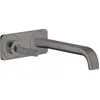 Image de Hansgrohe Axor Citterio E Mitigeur monocommande de lavabo encastré avec plaque pour montage mural, Coloris: Chrome noir brossé