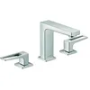 Image de HANSGROHE Mélangeur lavabo Metropol 3 trous poignées manettes, bonde Push-Open chromé