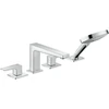 Image de hansgrohe Kit de montage complet Metropol 4-L-Bord de baignoire EHM, cromo, H 197 mm