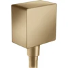 Image de hansgrohe Raccord mural Fixfit Square avec clapet anti-retour, bronze brossé