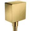 Image de hansgrohe FixFit Coude de raccordement Square, aspect doré poli, 26455990