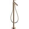 Image de hansgrohe Mitigeur monocommande baignoire Axor Starck A 156 mm, sol, avec poignée à broche, poli or rouge