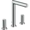 Image de hansgrohe Axor Uno A 3 trous Robinet lavabo 200 183 mm, avec poignée Z, tirette, chrome