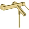 Image de hansgrohe Mitigeur baignoire Axor Starck AP, bec 200 mm, poignée à broche, brossé