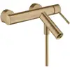 Image de hansgrohe Mitigeur monocommande baignoire Axor Starck AP, A 200 mm, avec poignée à broche, brossé bronze