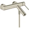 Image de hansgrohe Mitigeur bain monocommande Axor Starck AP, bec 200 mm, poignée à broche, nickel brossé