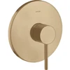 Image de hansgrohe Kit de montage Axor Starck encastré, avec poignée à broche, 1 voie, bronze mat