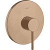 Image de hansgrohe Kit de montage Axor Starck encastré, avec poignée à broche, 1 voie, blanc brillant