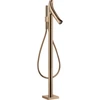 Image de hansgrohe Ensemble complet Axor Starck Organic Mitigeur thermostatique baignoire, A 175 mm, sur pied, poli or rose