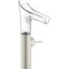 Image de hansgrohe Axor Starck V 220 m Mitigeur lavabo monocommande verre, kit évacuation, aspect acier inoxydable