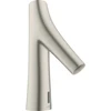 Image de hansgrohe Mitigeur lavabo électronique Axor Starck Organic avec temp. préréglée, batt., inox opt.