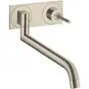 Image de hansgrohe Axor Uno Mitigeur mural pour évier, nickel brossé