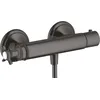 Image de hansgrohe AXOR Montreux thermostat de douche pour montage apparent, 1 consommateur, 16261340, Couleur: Brushed Black Chrome