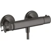 Image de hansgrohe Axor Montreux Thermostat de douche AP, 1 sortie, avec croix, chrome brossé bleu