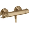 Image de hansgrohe Axor Montreux Thermostat de douche AP, 1 sortie, avec croix, bronze brossé