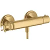Image de hansgrohe AXOR Montreux thermostat de douche pour montage apparent, 1 consommateur, 16261250, Couleur: Brushed Gold Optic