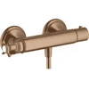 Image de hansgrohe Thermostat de douche Axor Montreux AP, 1 voie, avec croix, or rouge brossé