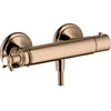 Image de hansgrohe Thermostat de douche Axor Montreux AP, 1 sortie, avec croix, or rouge poli
