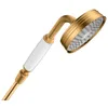 Image de hansgrohe AXOR Montreux douchette à main 100 1 jet Classic, 16320250, Couleur: Brushed Gold Optic