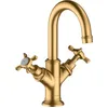 Image de hansgrohe AXOR Montreux mitigeur lavabo 2 poignées 160, vidage rapide, pour lavabo, 16505950, Couleur: Brushed Brass
