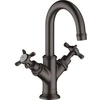 Image de hansgrohe Mitigeur lavabo 2 poignées 160 Axor Montreux avec tirette, brossé bleu