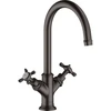 Image de hansgrohe Mitigeur lavabo à deux poignées 210 Axor Montreux A 175mm, sans vidage, bleu