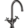Image de hansgrohe Robinet lavabo à deux poignées 210 Axor Montreux A 175mm, céramique, sans vidage, poli bleu