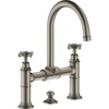 Image de hansgrohe Mitigeur lavabo à deux poignées 220 Axor Montreux A 175 mm, avec croix, tirette, chromé
