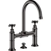 Image de hansgrohe Mitigeur lavabo à deux poignées 220 Axor Montreux A 175 mm, avec croix, tirette, bleu