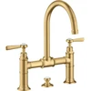 Image de hansgrohe Mitigeur lavabo deux poignées 220 Axor Montreux A 175mm, H, tirette, or optique