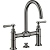 Image de hansgrohe Robinet lavabo à deux poignées 220 Axor Montreux A 175mm, H, tirette, bleu po