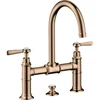 Image de hansgrohe Mitigeur lavabo à deux poignées 220 Axor Montreux A 175mm, H, tirette, poli or rouge