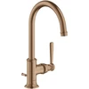 Image de hansgrohe Axor Montreux Mitigeur lavabo 210 A 175 mm, avec tirette, brossé or rouge