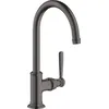 Image de hansgrohe AXOR Mitigeur monocommande de lavabo Montreux 210, sans déchets, porte-à-faux 175mm, 16518340, Couleur: Brushed Black Chrome