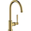 Image de hansgrohe AXOR Mitigeur monocommande de lavabo Montreux 210, sans déchets, porte-à-faux 175mm, 16518990, Couleur: Polished Gold Optic