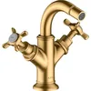 Image de hansgrohe AXOR Mélangeur bidet Montreux 2 poignées, garniture de vidage, 16520950, Couleur: Brushed Brass