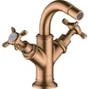 Image de hansgrohe AXOR Mélangeur bidet Montreux 2 poignées, garniture de vidage, 16520140, Couleur: Brushed Bronze