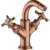 Image de hansgrohe AXOR Mélangeur bidet Montreux 2 poignées, garniture de vidage, 16520310, Couleur: Brushed Red Gold