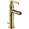 Image de Mitigeur de bidet Axor Montreux à levier unique de la taille d'une main, avec poignée à levier et vide-poche, Coloris: Optique en or poli