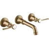 Image de Hansgrohe AXOR MONTREUX mitigeur lavabo 3 trous encastré, montage mural, béquilles, Coloris: Bronze brossé
