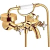 Image de hansgrohe AXOR Montreux Mitigeur bain à 2 poignées pour montage apparent, 16540990, Couleur: Polished Gold Optic