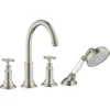 Image de hansgrohe Kit de montage Axor Montreux 4 voies avec robinet croisé, aspect inox