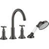 Image de hansgrohe Kit de montage Axor Montreux 4-L-BW-Rand-Arm, avec KrG, brossé bleu vc